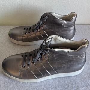 Badgley Mischka Men's High-Top Iridescent Sneakers Size 13